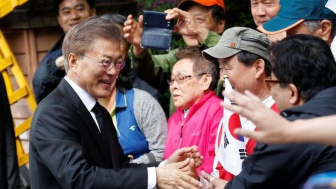 Rais mpya wa Korea Kaskazini Moon Jae-in ameapishwa rasmi