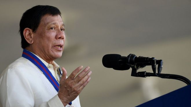 Filipinler Başkanı Rodrigo Duterte
