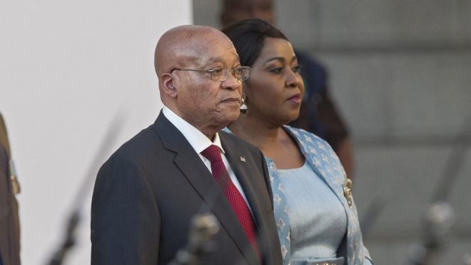 Якоб Зума на открытии парламента Южной Африки