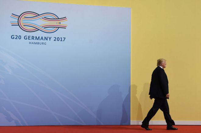 Трамп на G20 в 2017 году