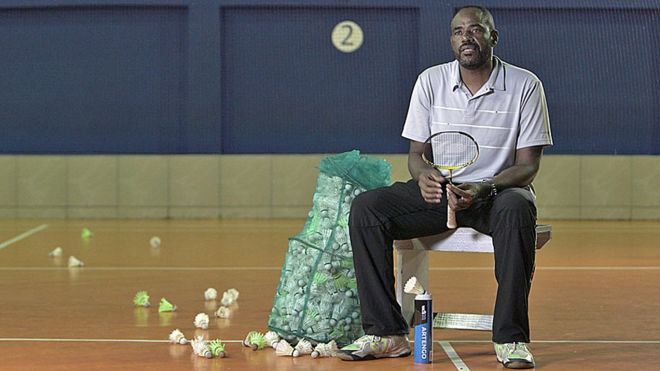 Sebastião Oliveira jamás había oido hablar del badminton, pero fue un caso de "amor a primera vista".