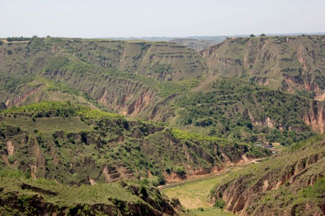 Пейзаж Liangjiahe