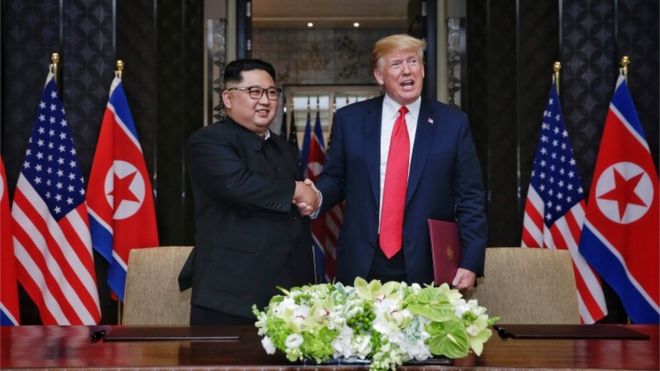 Kim Jong-Un e Donald Trump