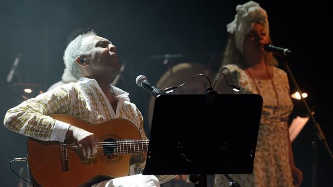 Gilberto Gil no palco