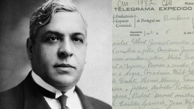 Aristides de Sousa Mendes e telegrama do ditador português Salazar