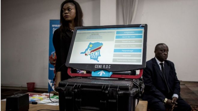 The e-voting machine that will be used in the upcoming elections