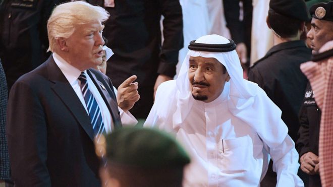 Президент Трамп и король Саудовской Аравии Салман бин Абдулазиз аль-Сауд
