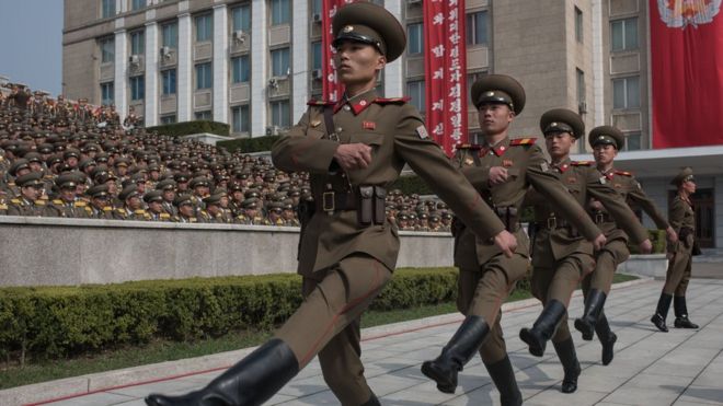 Северокорейский военный парад