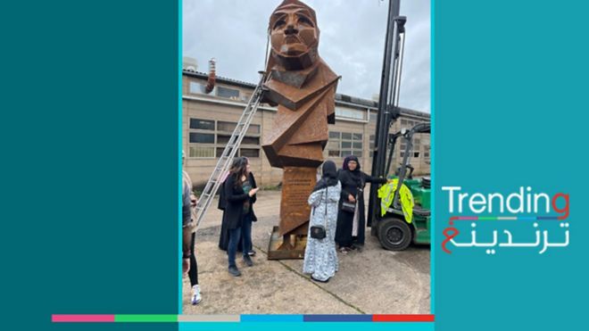 تمثال "قوة الحجاب" يثير الجدل في بريطانيا