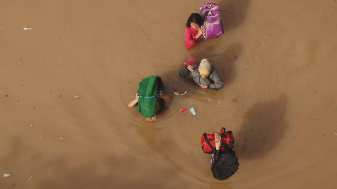 Banjir di Bandung, Jawa Barat, 13 Maret 2016.
