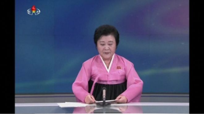 北朝鮮「初の水爆実験を成功」と発表の瞬間