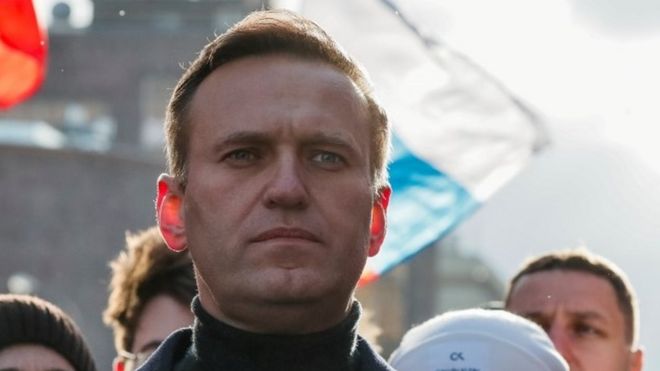 Alexei Navalny in February 2020