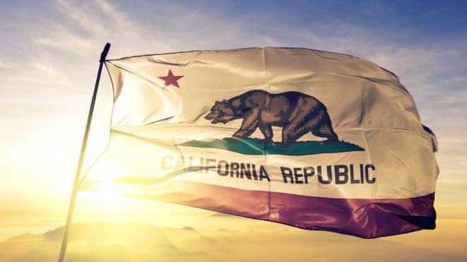 Bandera oficial de California.