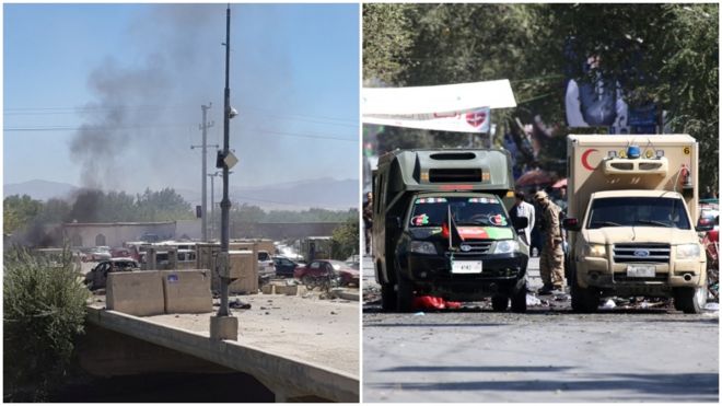 نزدیک به ۵۰ نفر در انفجارهای مرگبار کابل و پروان کشته شدند