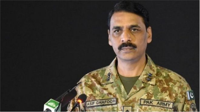 ښاغلي جنرال اصف غفوردا خبرې د پاکستان تر ولکې لاندې کشمیر په اړه د جنرال بپن راوت د څرګندونو په غبرګون کې دی.