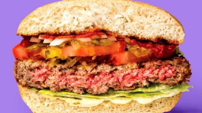 Кровоточащий вегетарианский бургер от Impossible Foods