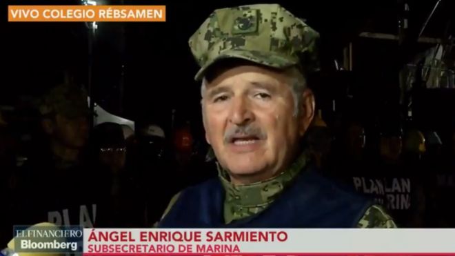 Заместитель министра военно-морского флота Ангел Энрике Сармьенто извинился в четверг вечером за противоречивые сообщения о существовании Фриды Софии