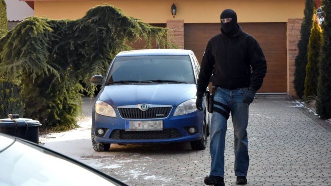 Полиция обыскала дом Антонино Вадала в Словакии в марте 2018 года