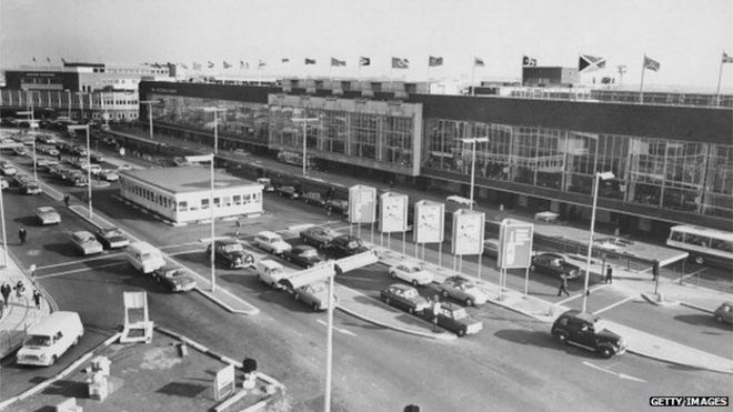 Терминалы лондонского аэропорта 1965