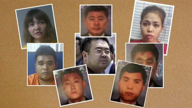 Фотографии подозреваемых и их жертвы