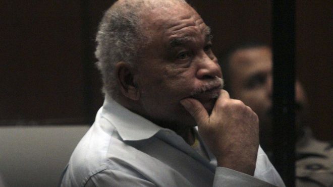 Photograph of Samuel Little in trial in August 2014
