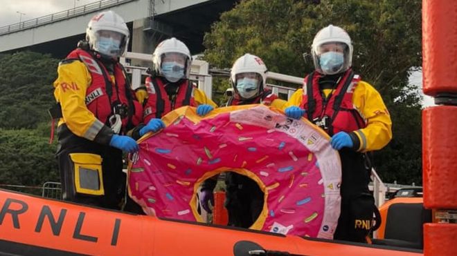 RNLI Kessock Lifeboat and doughnut