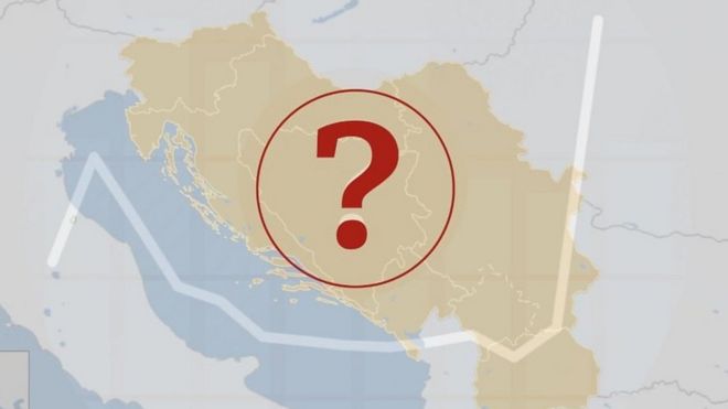 Zemlje bivše Jugoslavije na mapi