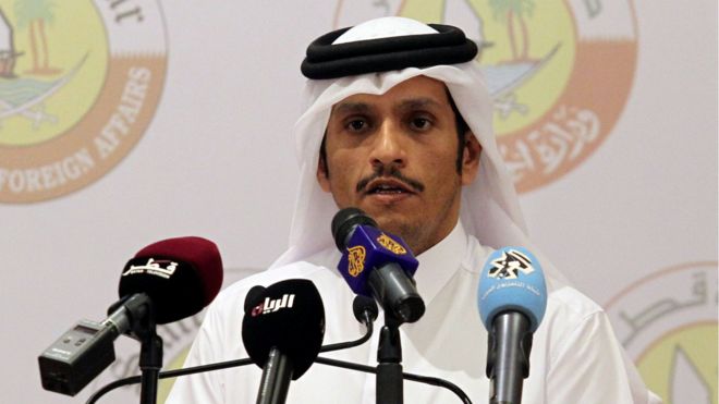 Qatari Foreign Minister Sheikh Mohammed bin Abdul Rahman al-Thani
