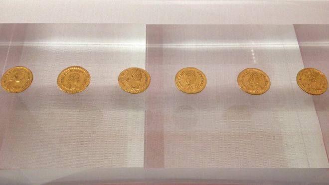 Монеты в Веруламиевом музее