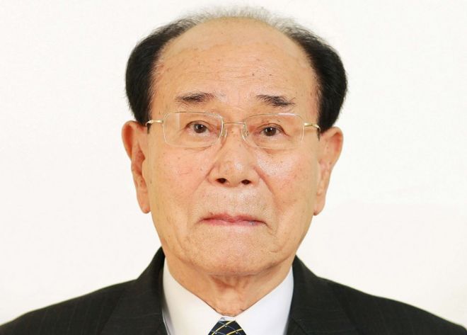 North Korean ceremonial head of state Kim Yong-nam (file image)