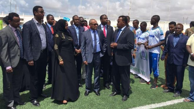 Madaxweynaha CAF iyo qaar ka mid ah wasiirada dowladda Federaalka