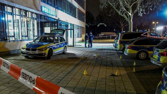 Crime scene, 5 Jan 20 - police station in Gelsenkirchen