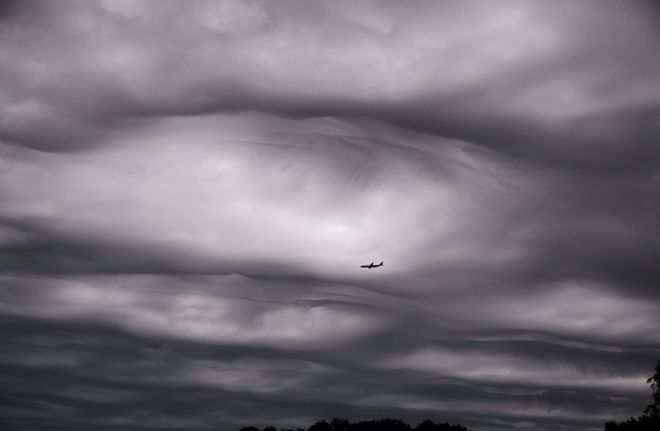 Asperitas clouds over Adelaide, South Australia, 6 September 2013