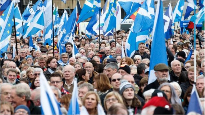 Митинг за независимость Шотландии