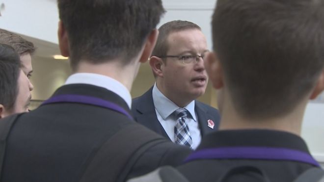 Scott Pennock, the head teacher at Wallace High School in Stirling