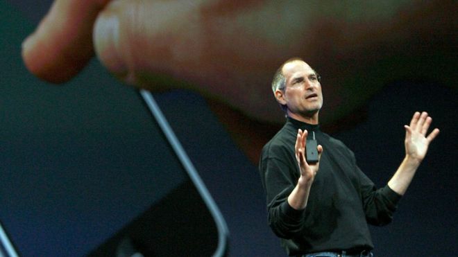 Steve Jobs no lançamento do iPhone