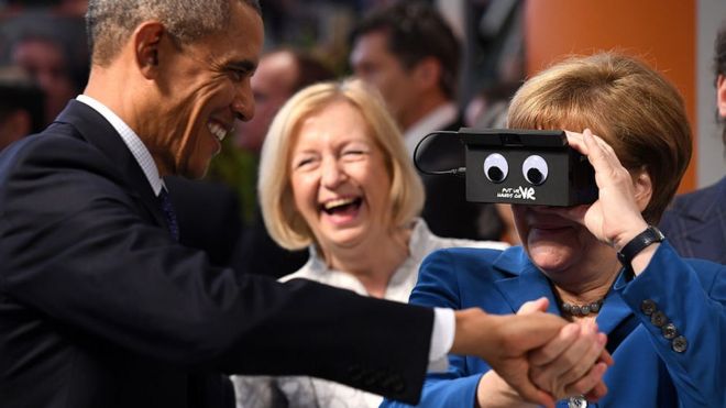 Обама и Меркель, Ганновер, май 2016 г.