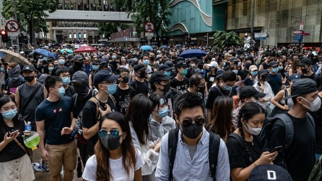 Resultado de imagen para libertad de expresiÃ³n de manifestantes en Hong Kong
