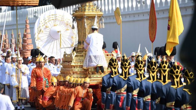 Funeral procession in Bangkok