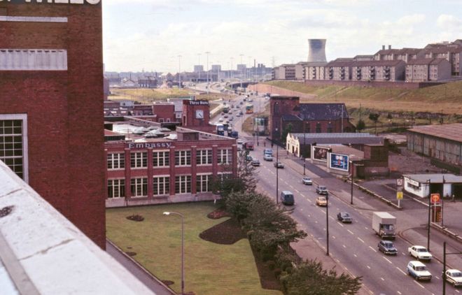 Александра Парад на временной остановке M8 в Townhead (начало 1970-х годов)