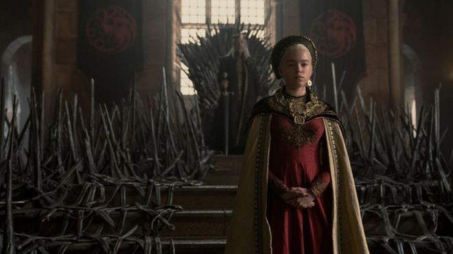 Emma D'aArcy en su rol de Rhaenyra Targaryen