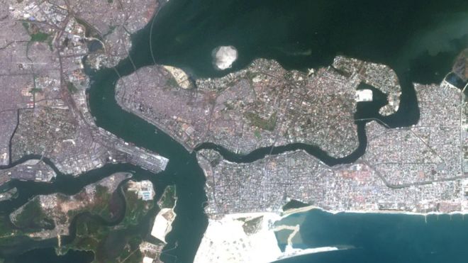 Imagen aérea de Lagos