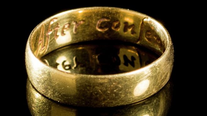Кольцо из золота после средневековья из Абергеле