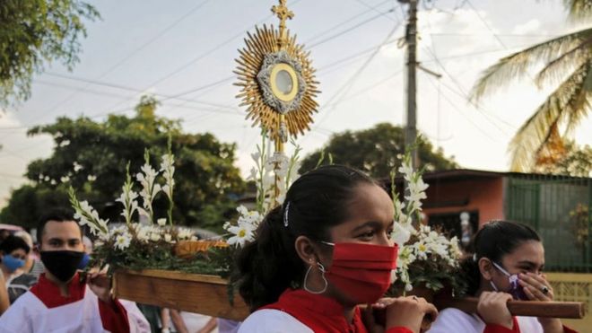 Procesión en Nicaragua