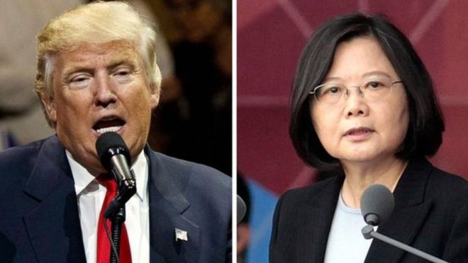 فريق ترامب الانتقالي قال إنه هنأ رئيسة تايوان على فوزها بالرئاسة في يناير/كانون ثاني الماضي