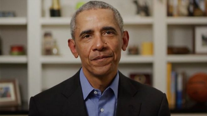 Former US President Barack Obama endorses Joe Biden's 2020 presidential bid in a video message.