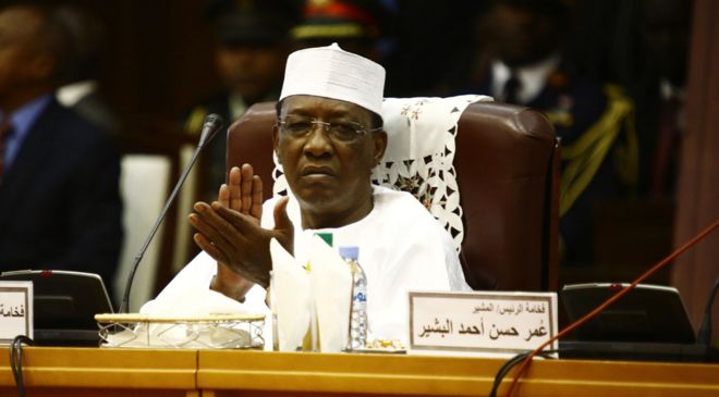 Image result for Chadian president Idriss Deby