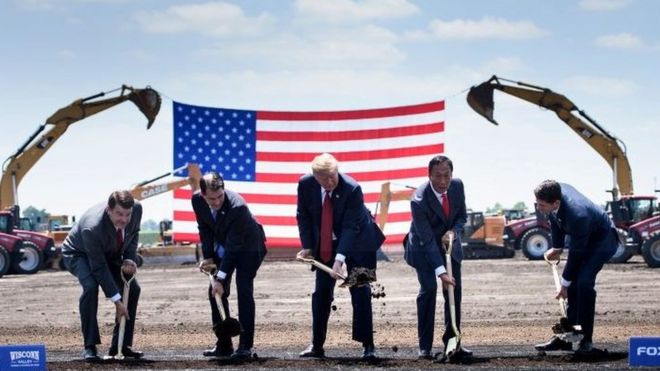 特朗普和郭台铭