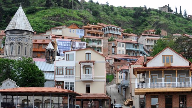 Дома в старом Тбилиси