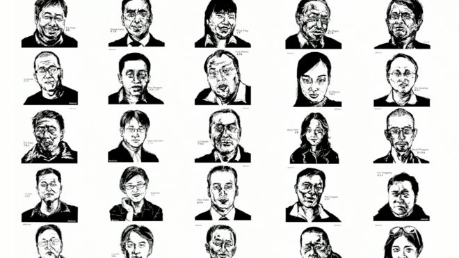 Some of the lawyers arrested by China